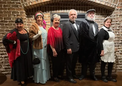 Cast of characters pose for picture